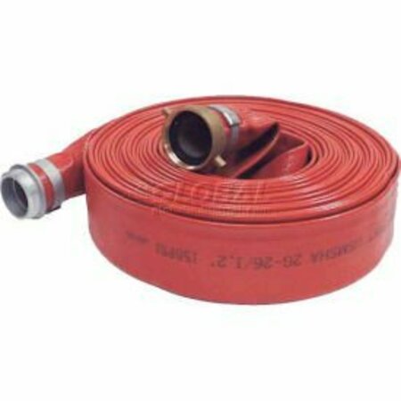 APACHE 3"  x  25' Medium Duty PVC Discharge Hose Coupled w/ M x F Aluminum Short Shanks 98138138